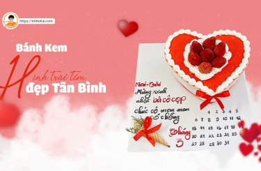 Mẫu bánh kem hình trái tim đẹp, ý nghĩa
