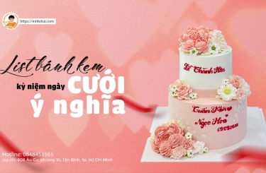 9+ mẫu bánh kỷ niệm ngày cưới đơn giản, ý nghĩa