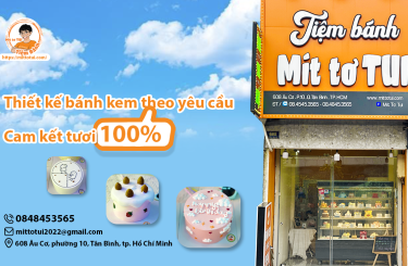 Thiết kế bánh kem theo yêu cầu TPHCM | Mít Tơ Tui