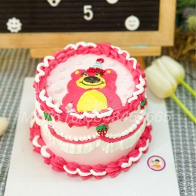 BÁNH VẼ HÌNH GẤU DÂU CHO BÉ 