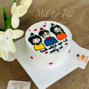 BÁNH KEM VẼ BẠN BÈ