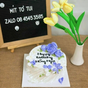BÁNH KEM BẮT HOA TẶNG BẠN